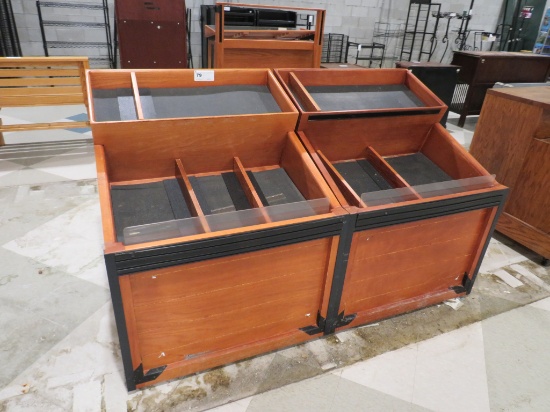 36-INCH MOBILE WINE/PRODUCE DISPLAY TABLES