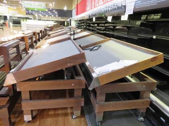6ft Slant Produce Tables