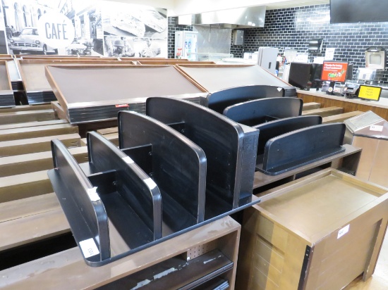 38-INCH BLACK 4-DECK MERCHANDISERS