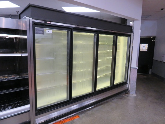KYSOR QIV5V34 FREEZER DOOR CASE 2011- SOLD BY THE DOOR - REMOTE COOLED, NO COMPRESSOR