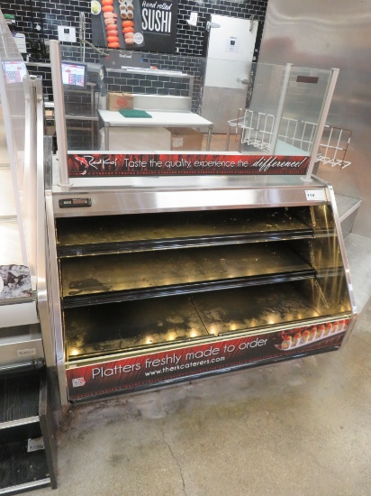 4FT BARKER 2-DECK SUSHI CASE 2011 - REMOTE COOLED, NO COMPRESSOR