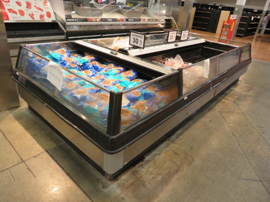HILL/PHOENIX OWIZ FREEZER CASES 2011 (1-8FT ISLAND, 2-6FT END BUNKERS) - NO COMPRESSOR