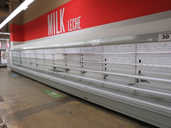 HUSSMANN D5 DAIRY CASES 1998 (1-8FT, 3-12FT) - REMOTE COOLED, NO COMPRESSOR