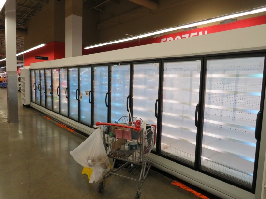 HUSSMANN RLN FREEZER DOOR CASES 2011 - SOLD BY THE DOOR - REMOTE COOLED, NO COMPRESSOR