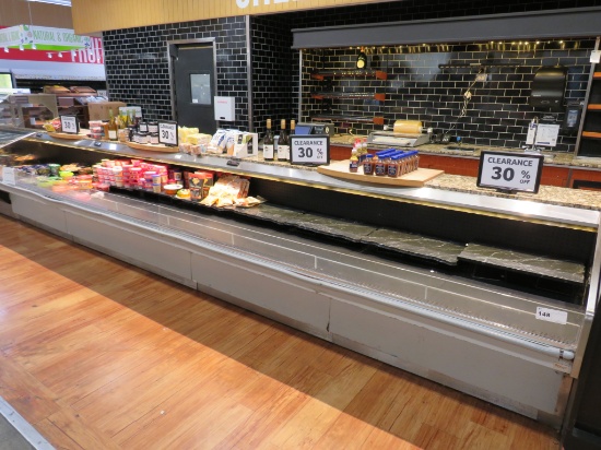BARKER 1-DECK CHEESE CASES 2011 (1-8FT, 1-10FT) - REMOTE COOLED, NO COMPRESSOR