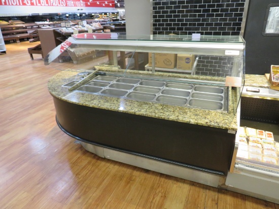 8FT BARKER OLIVE BAR - REMOTE COOLED, NO COMPRESSOR
