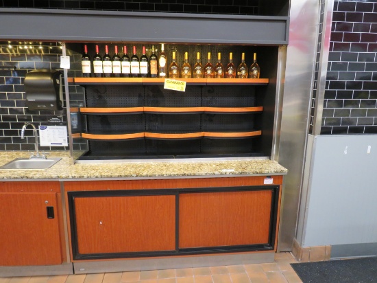 74-INCH BARKER BACK DELI CASE - REMOTE COOLED, NO COMPRESSOR