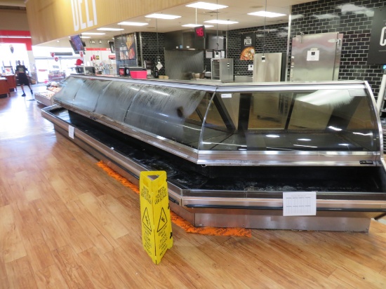 BARKER SD DELI CASES WITH ANGLED ENDS (2-4FT, 2-8FT) - REMOTE COOLED, NO COMPRESSOR