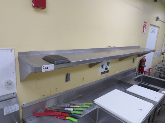 115-INCH S/STEEL WALL SHELF