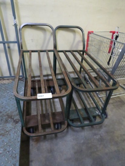 GREEN 2-DECK STOCK CARTS