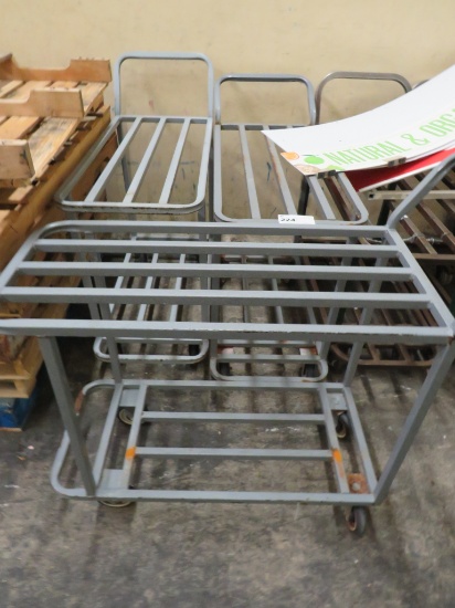 GRAY 2-DECK STOCK CARTS