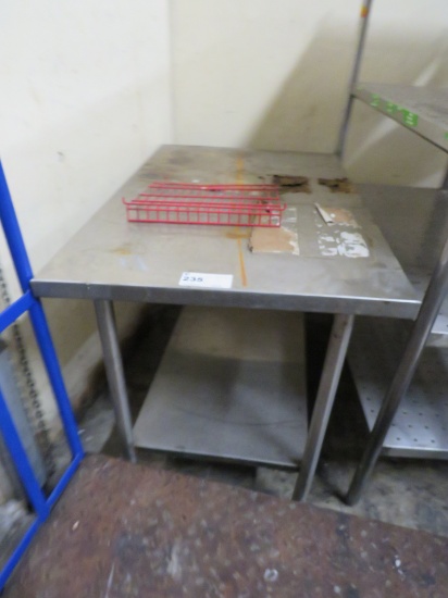 4FT STAINLESS STEEL TABLE - 30IN DEEP