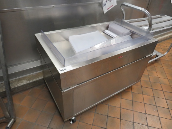 PIPER 4FT X 30IN ICE DOWN SLANT SEAFOOD DISPLAY TABLE