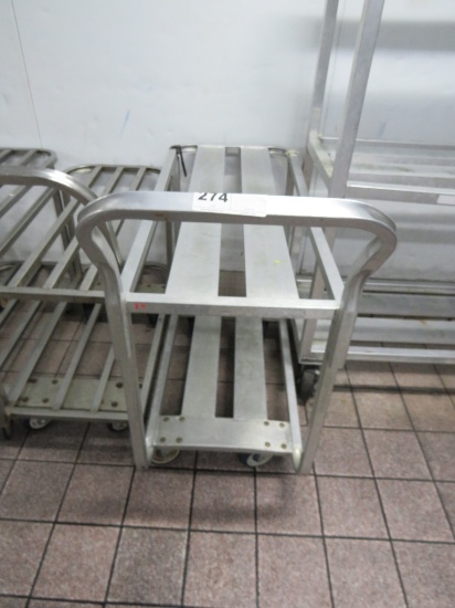 ALUMINUM 2-DECK STOCK CART