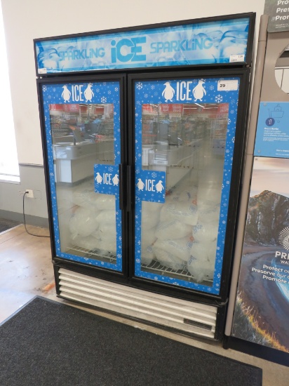 TRUE GDIM-49NT-LD SELF-CONTAINED 2-DOOR ICE MERCHANDISER