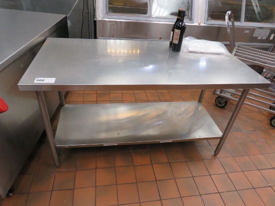 5FT STAINLESS STEEL TABLE - 30IN DEEP