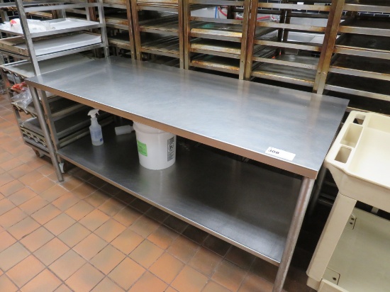 6FT STAINLESS STEEL TABLE - 30IN DEEP