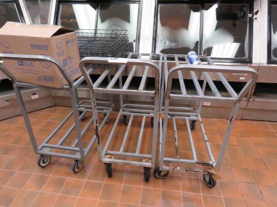 GRAY 2-DECK STOCK CARTS