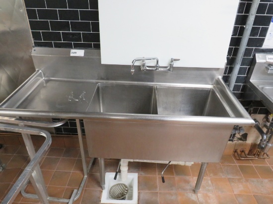 59-Inch 2-Compartment Sink