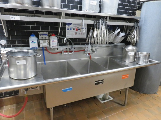 103-Inch 3-Compartment Sink