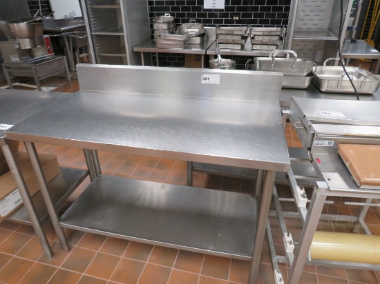 4FT STAINLESS STEEL TABLE - 24IN DEEP