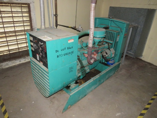 ONAN 45KW GENERATOR WITH TRANSFER SWITCH 1995 1873 HOURS