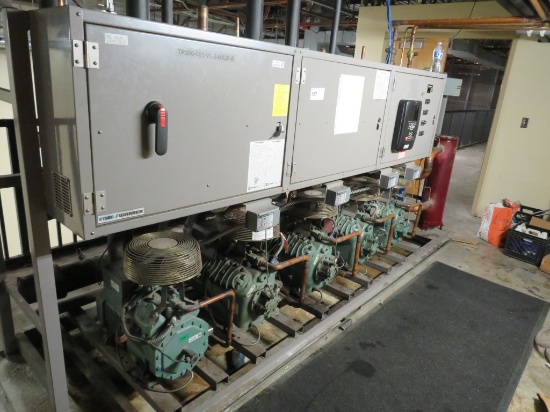 KYSOR 66HP COMPRESSOR RACK E - TR500-066-VL-3 2011 407A 208V WITH DEFROST, PANEL, NO DANFOSS