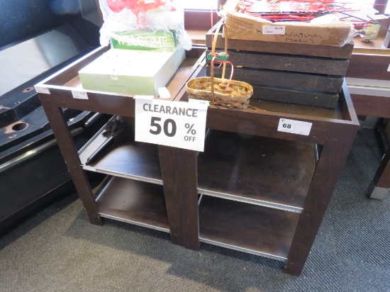 24X24 3-DECK BLACK DISPLAY TABLES