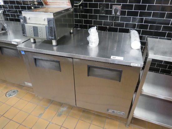 4FT TRUE TUC-48 SELF-CONTAINED 2-DOOR WORKTOP COOLER