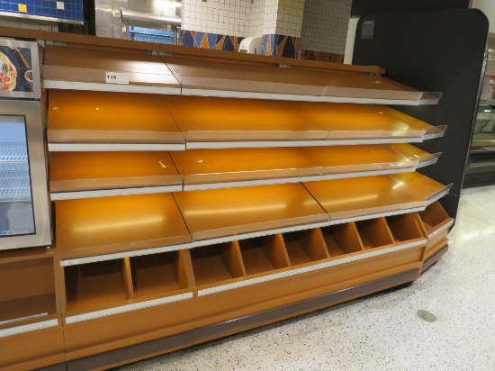 8FT BAKERY WALL SHELVING