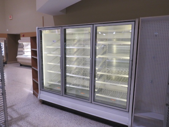 HILL/PHOENIX ORZ FREEZER DOOR CASE '00 - SOLD BY THE DOOR - REMOTE COOLED, NO COMPRESSOR