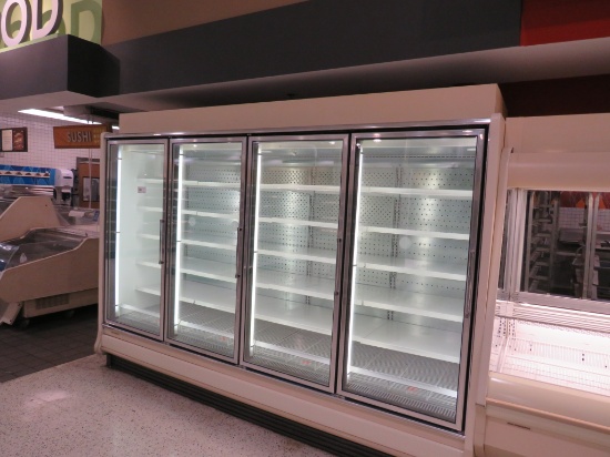 HILL/PHOENIX ORZ FREEZER DOOR CASE 2011 - SOLD BY THE DOOR - REMOTE COOLED, NO COMPRESSOR