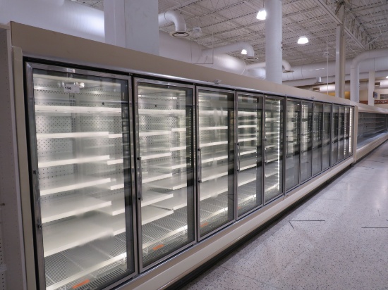 HILL/PHOENIX ORZ FREEZER DOOR CASES 2016 - SOLD BY THE DOOR - REMOTE COOLED, NO COMPRESSOR