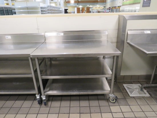 4FT STAINLESS STEEL TABLE - 30IN DEEP