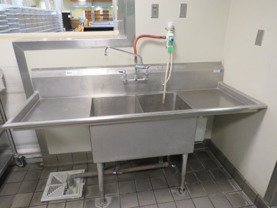73-INCH 2-COMPARTMENT SINK