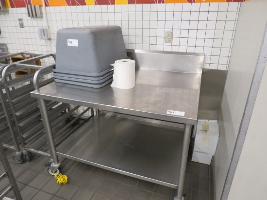 4FT STAINLESS STEEL TABLE - 36IN DEEP