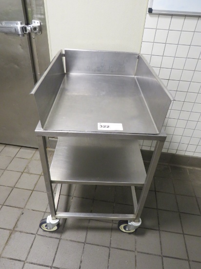 GILES S/STEEL FRYER LANDING CART