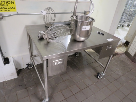 4FT STAINLESS STEEL TABLE - 36IN DEEP