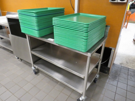 4FT STAINLESS STEEL TABLE - 24IN DEEP