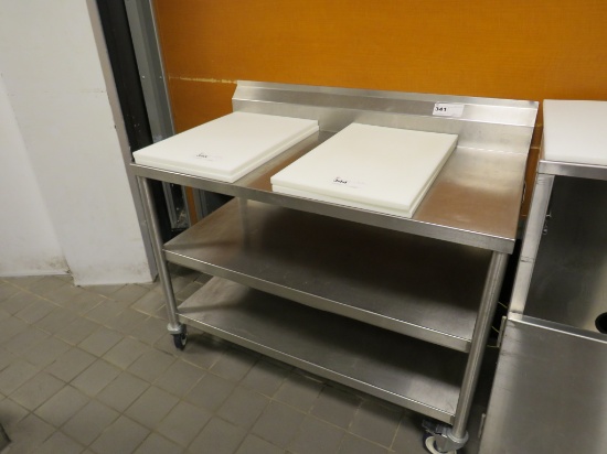 4FT STAINLESS STEEL TABLE - 24IN DEEP