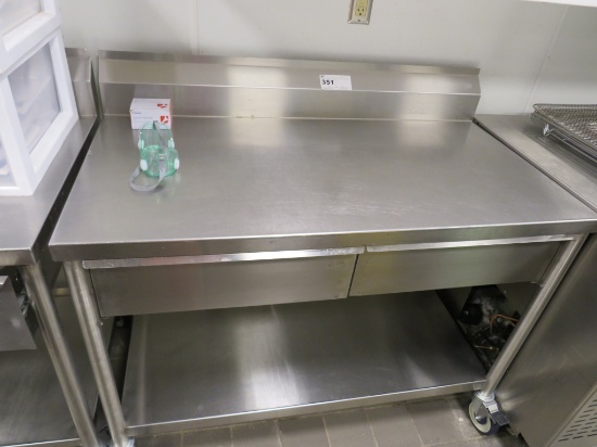 4ft Stainless Steel Table - 24in Deep