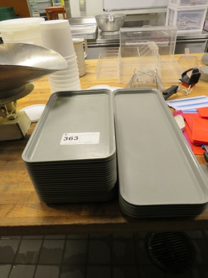 9x15, 9x26 Gray Bakery Trays
