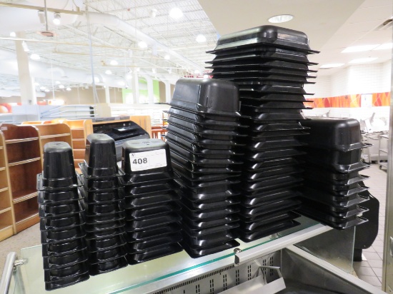 BLACK PLASTIC INSERT PANS