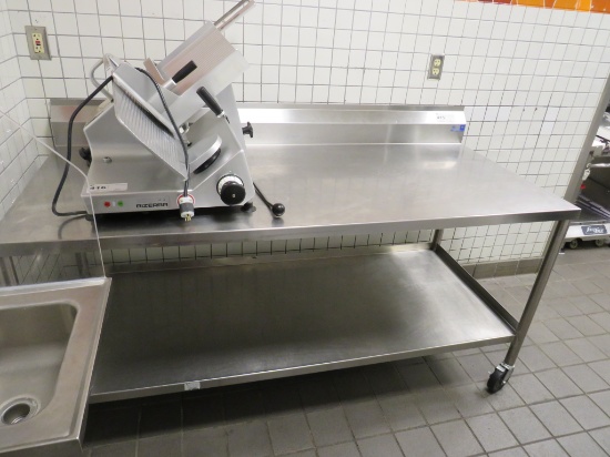 6FT STAINLESS STEEL TABLE - 30IN DEEP