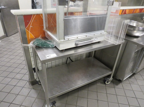 4FT STAINLESS STEEL TABLE - 24IN DEEP