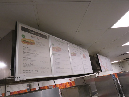 6ft Menu Boards