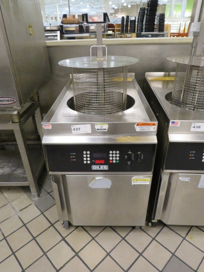 2021 GILES GEF-720 AUTO-LIFT FRYER WITH FILTER 208V/3PH