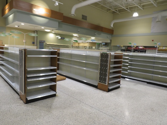 MADIX GONDOLA SHELVING 60IN TALL 18/18 - 60FT W/8-3FT END CAPS - SOLD BY THE FOOT
