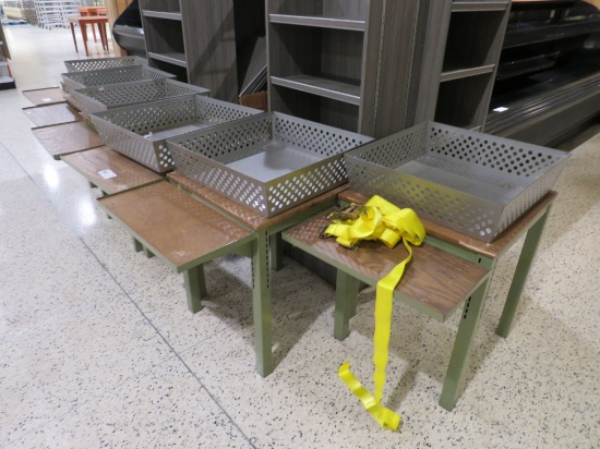 24X24 DISPLAY TABLES W/BULK BIN