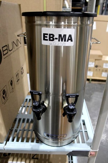NEW BUNN TCD-2 DUAL HEAD 2-GALLON ICED TEA CONCENTRATE DISPENSER